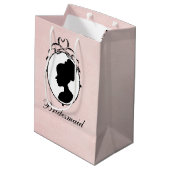 Victoriaans stijlcameo Vrijgezellenfeest Gift Bag Medium Cadeauzakje (Achterkant Gekanteld)