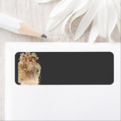 Victoriaans stijlpagina-etiketten met kerstretoura etiket (Insitu)