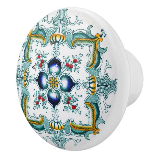 Victoriaans stijlvol meubilair Keramische Knop (Rechts)