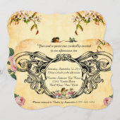 Victoriaans Stijlvolle thee met vogels Kaart (Voorkant / Achterkant)