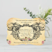 Victoriaans Stijlvolle thee met vogels Kaart (Staand voorkant)