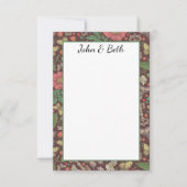 Victoriaans stoampunk  vlindersleutels bedankkaart (Voorkant)