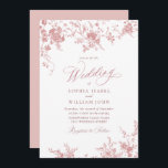 Victoriaans Stoffig Blush Roze Frans Tuin Bruiloft Kaart<br><div class="desc">Voor verdere aanpassing,  te klikken gelieve de "pas verder"verbinding aan en ons ontwerphulpmiddel te gebruiken om deze sjabloon te wijzigen. Neem contact met me op als je hulp of overeenkomende objecten nodig hebt.</div>