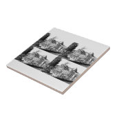 Victoriaans stoomtreinen tegeltje (Zijkant)