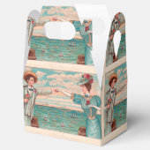 Victoriaans strand liefde dressy oceaan bruiloft p bedankdoosjes (Geopend)