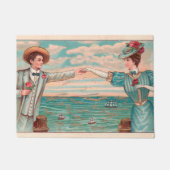 Victoriaans strand liefde dressy oceaan bruiloft p deurmat (Voorkant)