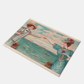 Victoriaans strand liefde dressy oceaan bruiloft p deurmat (Schuin)