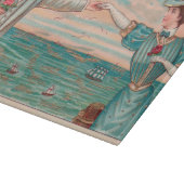 Victoriaans strand liefde dressy oceaan bruiloft p snijplank (Hoek)