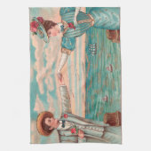 Victoriaans strand liefde dressy oceaan bruiloft p theedoek (Verticaal)