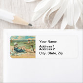 Victoriaans strand zwemmen meisje etiket (Insitu)