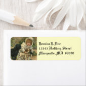 Victoriaans Stray Pet Rescue Retouradres Label (Insitu)