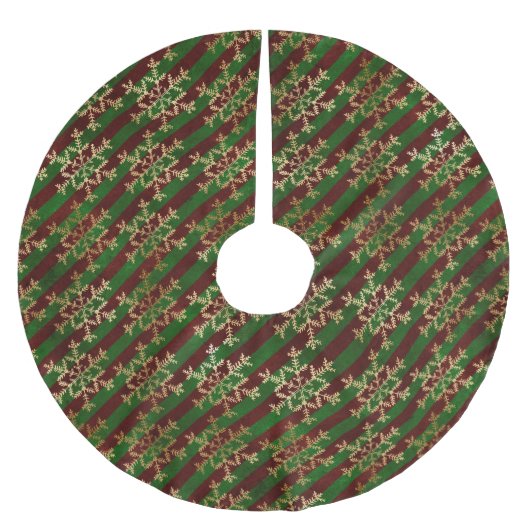Victoriaans strips en sneeuwvlokken kerstboom rok (Voorkant)