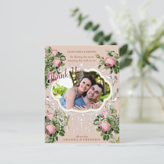 Victoriaans Struik Garden Weddenschap Hartelijk da Briefkaart (Staand voorkant)