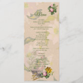 Victoriaans Struik Tuin Menu (Voorkant)