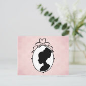 Victoriaans Style 60s Cameo Briefkaart (Staand voorkant)