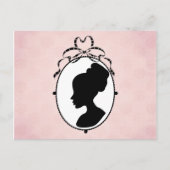 Victoriaans Style 60s Cameo Briefkaart (Voorkant)