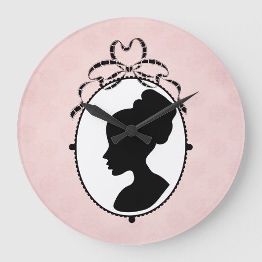 Victoriaans Style 60s Cameo Grote Klok (Voorkant)