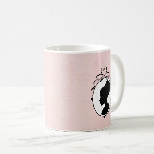 Victoriaans Style 60s Cameo Koffiemok (Voorkant rechts)