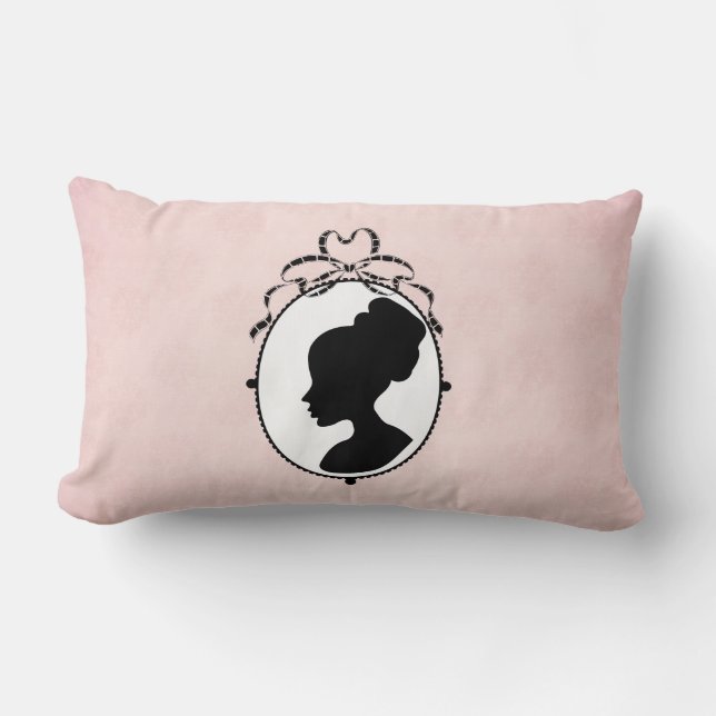 Victoriaans Style 60s Cameo Kussen (Voorkant)