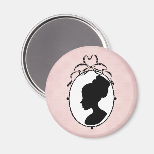 Victoriaans Style 60s Cameo Magneet (Voorkant / Achterkant)