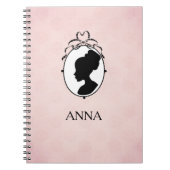 Victoriaans Style 60s Cameo Notitieboek (Voorkant)