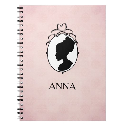 Victoriaans Style 60s Cameo Notitieboek (Voorkant)