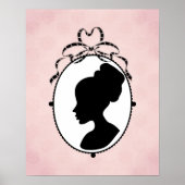 Victoriaans Style 60s Cameo Poster (Voorkant)