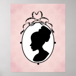 Victoriaans Style 60s Cameo Poster