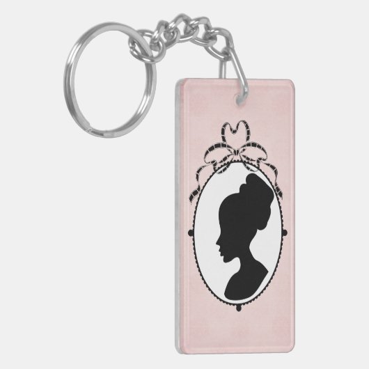 Victoriaans Style 60s Cameo Sleutelhanger (Voorkant Links)