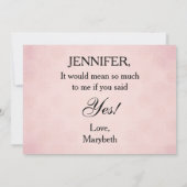 Victoriaans Style Cameo.. zal je mijn vriendin zij Kaart (Achterkant)