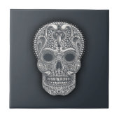 Victoriaans suikerschedel tegeltje (Voorkant)