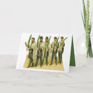 Victoriaans Sukkot-kaart Feestdagen Kaart