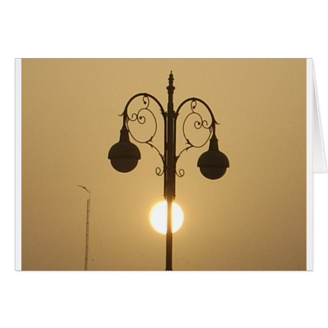  Victoriaans Sunset Street Light Art Design (Voorkant Horizontaal)