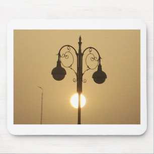 Victoriaans Sunset Street Light Art Design Muismat