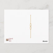 Victoriaans taal van bloemen briefkaart (Achterkant)