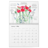 Victoriaans taal van bloemen kalender (Jan 2026)