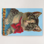 Victoriaans tabby cat legpuzzel (Horizontaal)