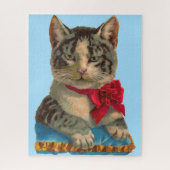 Victoriaans tabby cat legpuzzel (Verticaal)