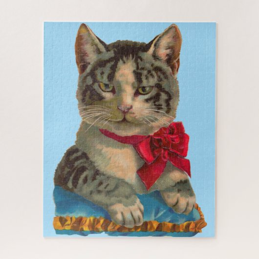 Victoriaans tabby cat legpuzzel (Verticaal)