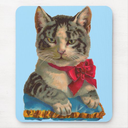 Victoriaans tabby cat muismat (Voorkant)