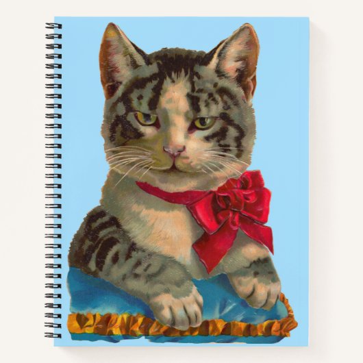 Victoriaans tabby cat notitieboek (Voorkant)