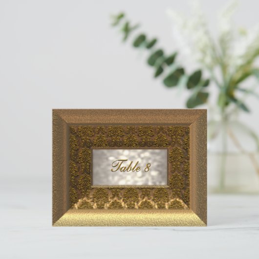 Victoriaans-tabelnummerkaart Briefkaart (Staand voorkant)