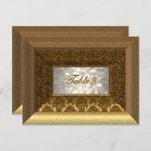 Victoriaans-tabelnummerkaart Briefkaart (Voorkant / Achterkant)