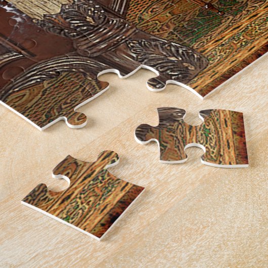 Victoriaans tablet legpuzzel (Zijkant)