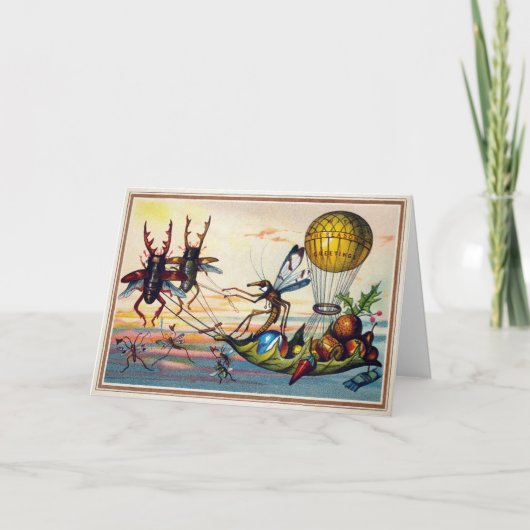  Victoriaans tandbaars Feestdagen Kaart (Voorkant)