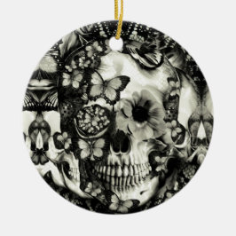 Victoriaans tandheelkundige schedel keramisch ornament