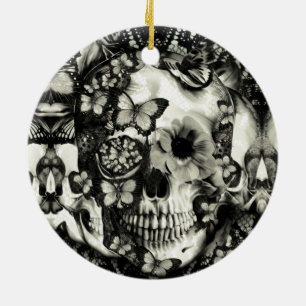 Victoriaans tandheelkundige schedel keramisch ornament