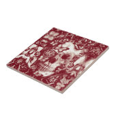 Victoriaans tandheelkundige schedel tegeltje (Zijkant)