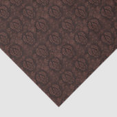 Victoriaans Tapestry Damask Brown Classic Tissuepapier (Detail)