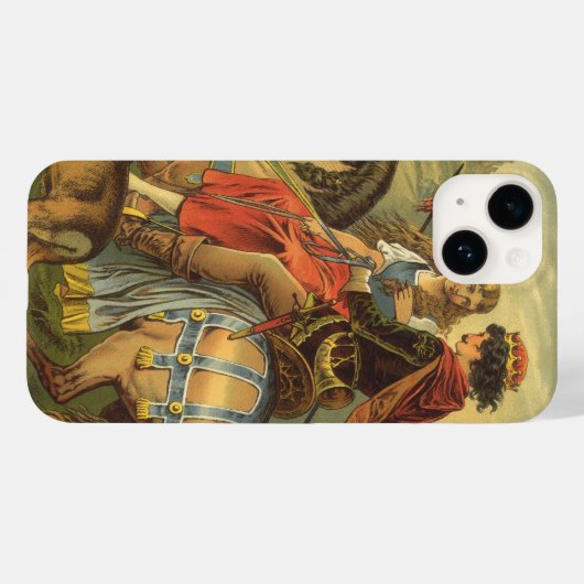  Victoriaans tapijt, broer en zuster Case-Mate iPhone Case (Achterkant (horizontaal))